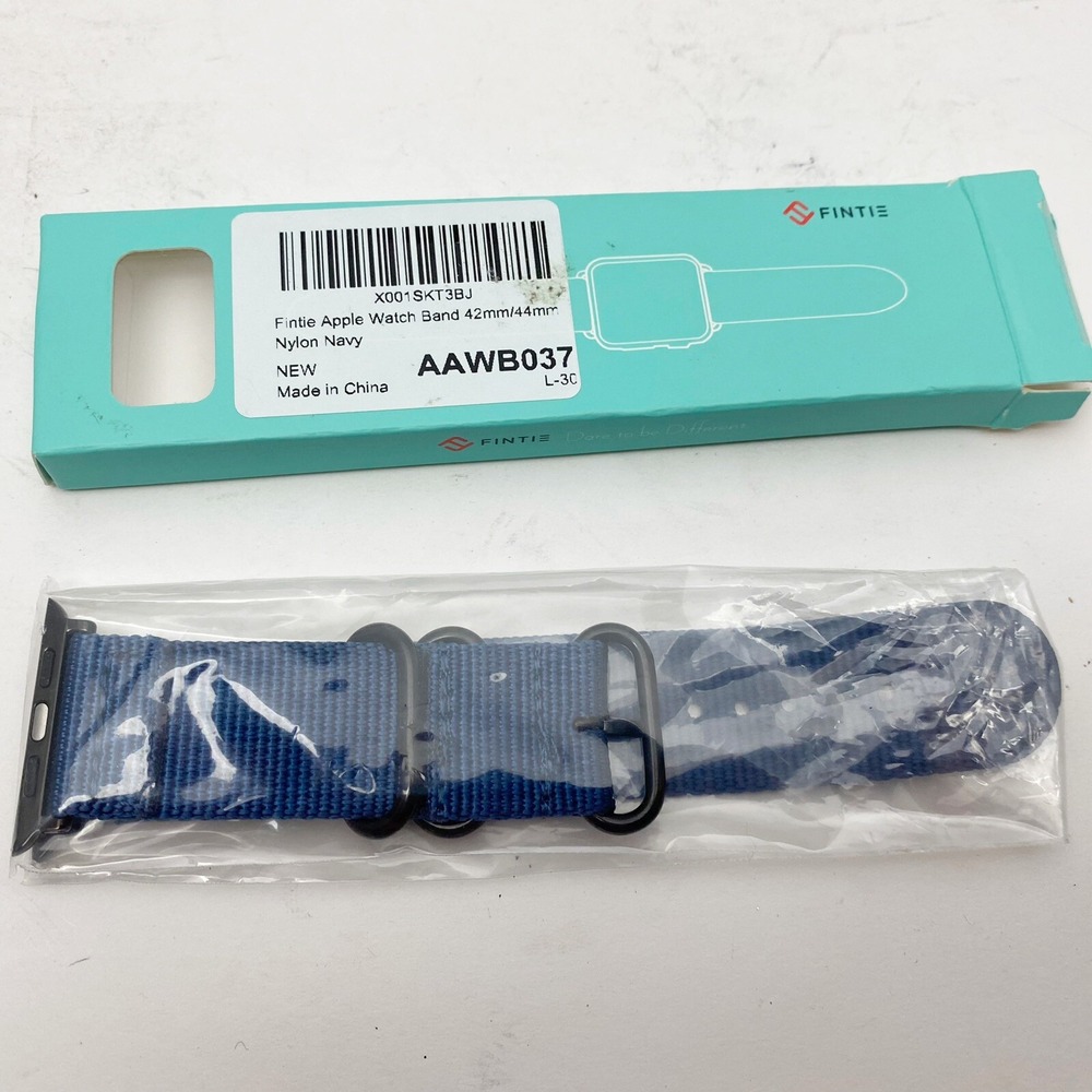 Finitie Navy Blue Nylon Watch Band 42mm‎ 44mm New